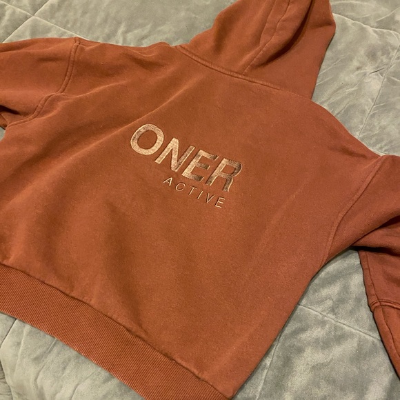 Oner Active classic lounge brown hoodie/sweatshirt. Size S - Picture 4 of 6